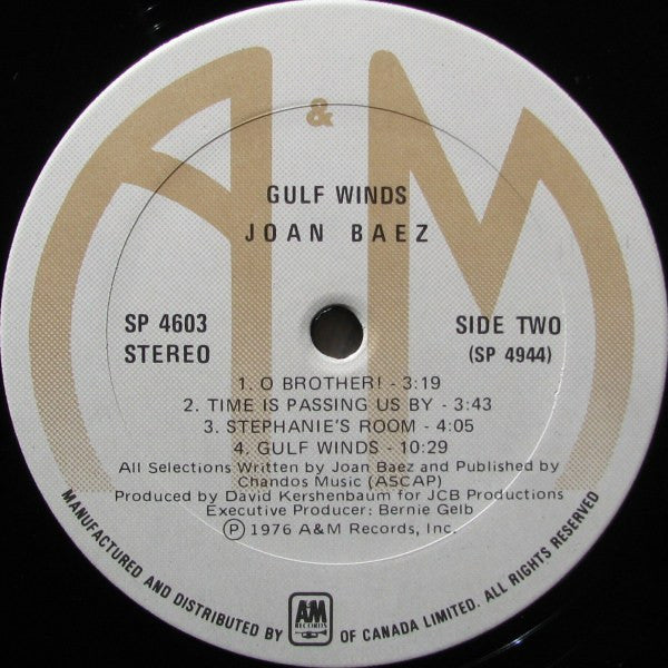 Joan Baez : Gulf Winds (LP, Album)