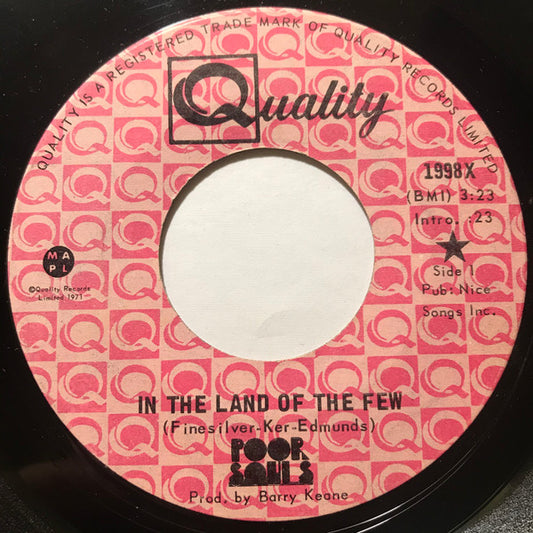 Poor Souls (2) : In The Land Of The Few / No More (7")
