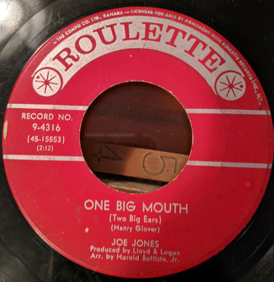Joe Jones (2) : One Big Mouth / Here's What You Gotta Do (7")