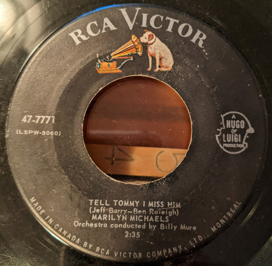 Marilyn Michaels : Tell Tommy I Miss Him  (7", Single)
