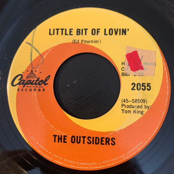 The Outsiders (4) : Little Bit Of Lovin' / I Will Love You (7", Single)