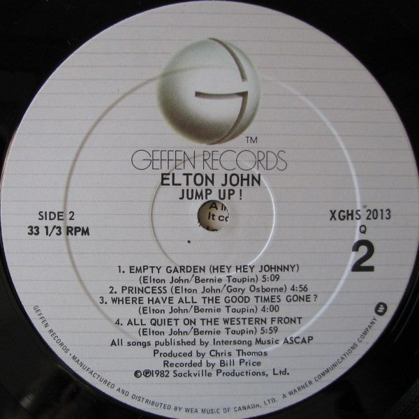 Elton John : Jump Up! (LP, Album, Qua)