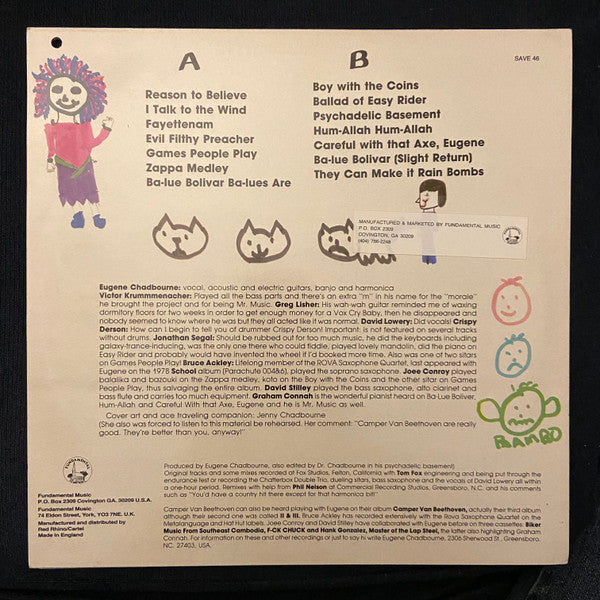 Eugene Chadbourne With Camper Van Beethoven (aka) Camper Van Chadbourne : Camper Van Chadbourne (LP, Album)