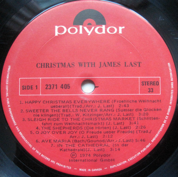James Last : Christmas With James Last (LP)