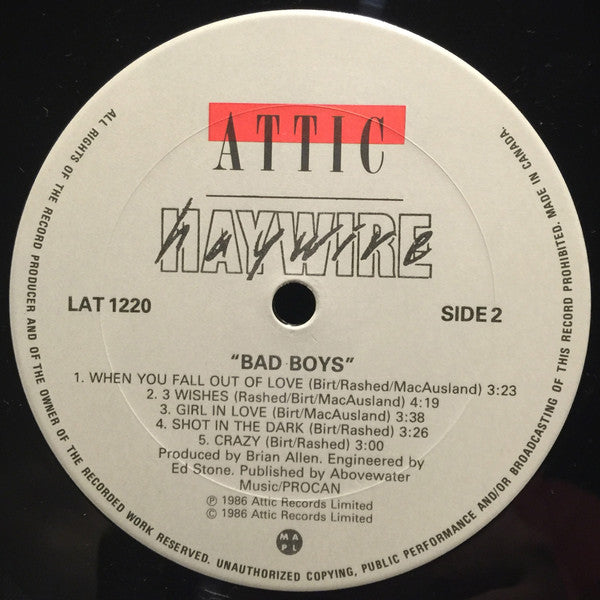 Haywire (2) : Bad Boys (LP)