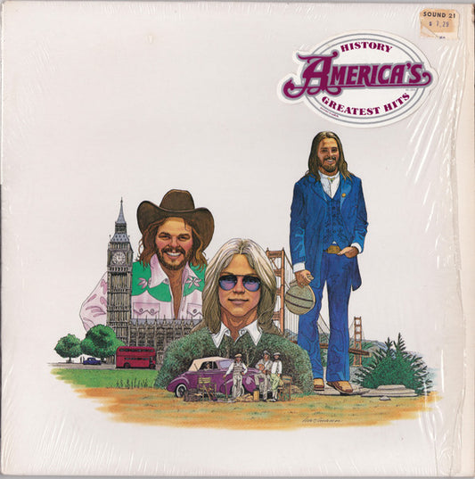 America (2) : History - America's Greatest Hits (LP, Comp)