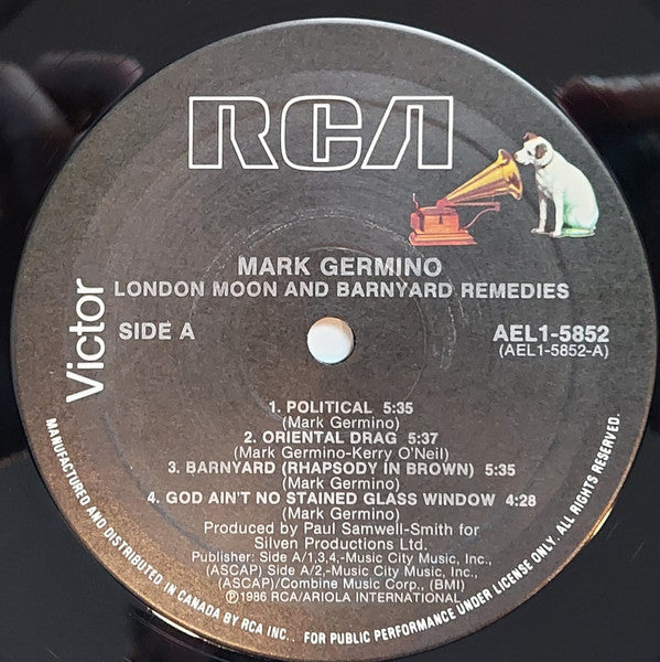 Mark Germino : London Moon And Barnyard Remedies (LP, Album)
