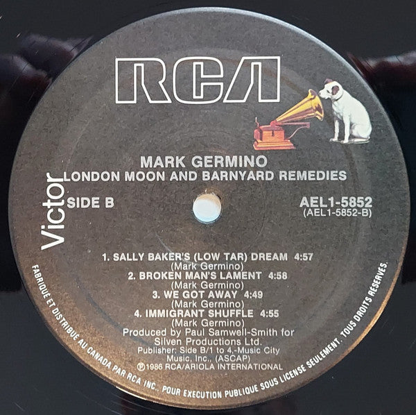 Mark Germino : London Moon And Barnyard Remedies (LP, Album)