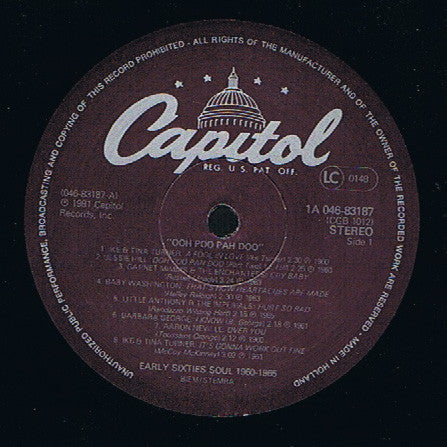 Various : Ooh Poo Pah Doo (Early Sixties Soul 1960-1965) (LP, Comp)