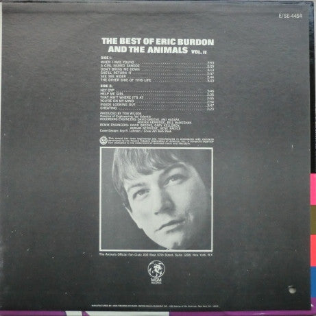Eric Burdon And The Animals* : The Best Of Eric Burdon And The Animals – Vol. II (LP, Comp, Mono)