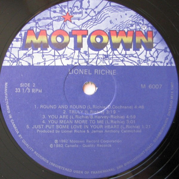 Lionel Richie : Lionel Richie (LP, Album)