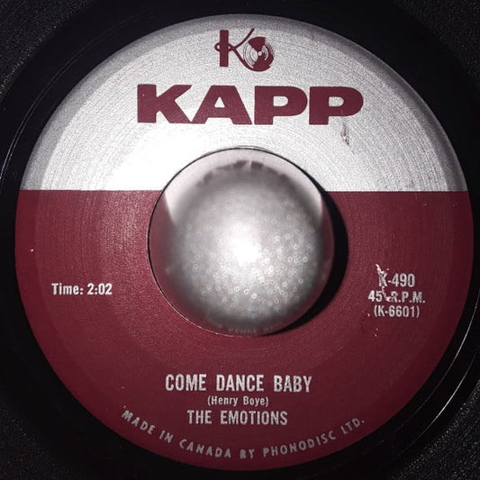 The Emotions (5) : Come Dance Baby / Echo (7")