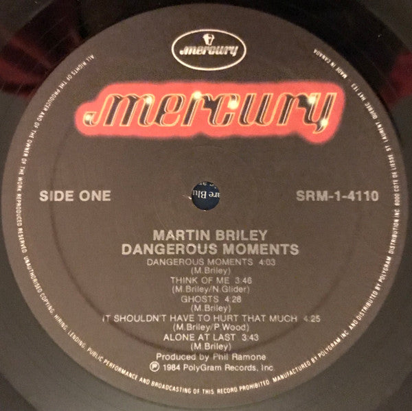 Martin Briley : Dangerous Moments (LP, Album)