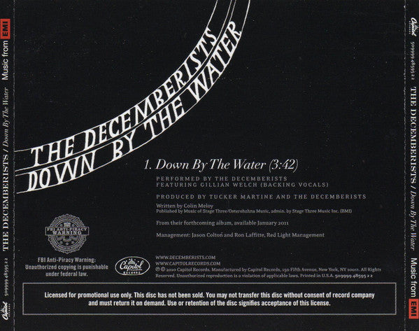 The Decemberists : Down By The Water (CD, Single, Promo)