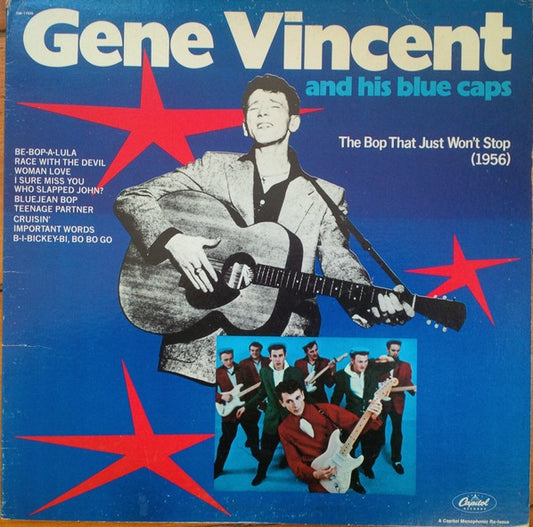 Gene Vincent And His Blue Caps* : The Bop That Just Won't Stop (1956) (LP, Comp, Mono, RE, Abr)