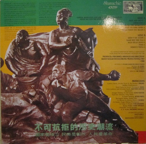 Bunny Wailer : Liberation (LP, Album, Gat)