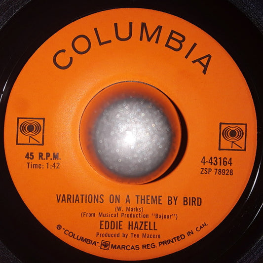 Eddie Hazell : Variations On A Theme By Bird (7")