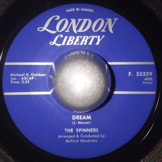 The Spinners (14) : Dream / Till The End Of Time (7", Single)