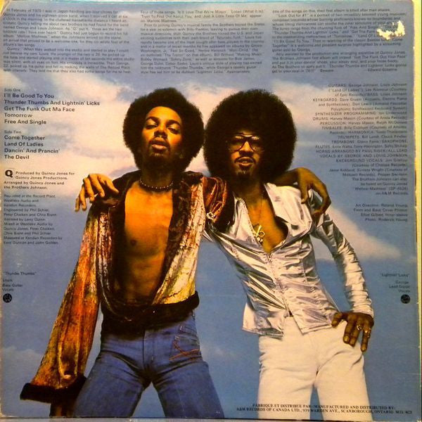 The Brothers Johnson* : Quincy Jones Presents - Look Out For #1 (LP, Album)