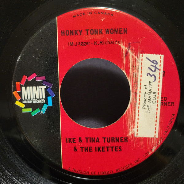 Ike & Tina Turner & The Ikettes : Honky Tonk Women / Come Together (7")