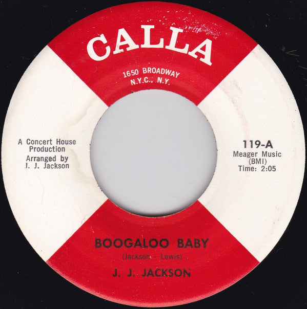 J.J. Jackson : Boogaloo Baby / But It's Alright (7", Single)