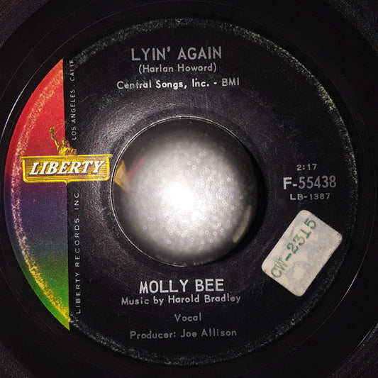Molly Bee : Lyin' Again / Just For The Record (7", Single)