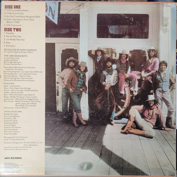 The Oak Ridge Boys : Y'All Come Back Saloon (LP, Album, Club, RE,  CR)