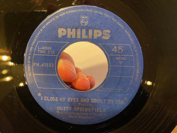 Dusty Springfield : I Close My Eyes And Count To Ten (7", Single)