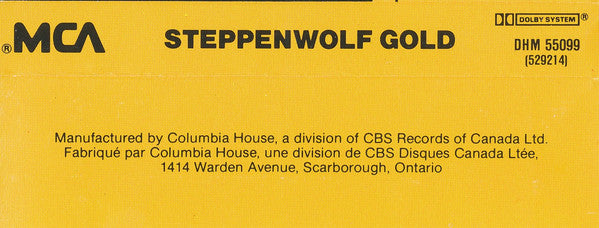 Steppenwolf : Steppenwolf Gold (Their Great Hits) (Cass, Comp, Club, Dol)