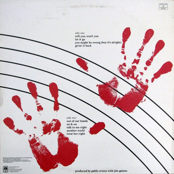 Pablo Cruise : Out Of Our Hands (LP, Album)