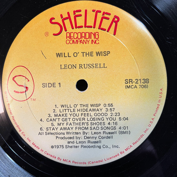 Leon Russell : Will O' The Wisp (LP, Album)