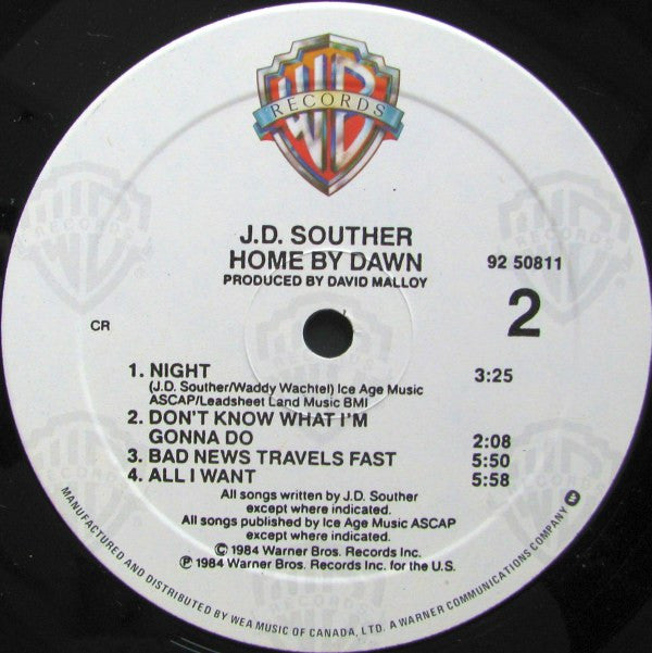 John David Souther : Home By Dawn (LP, Album)
