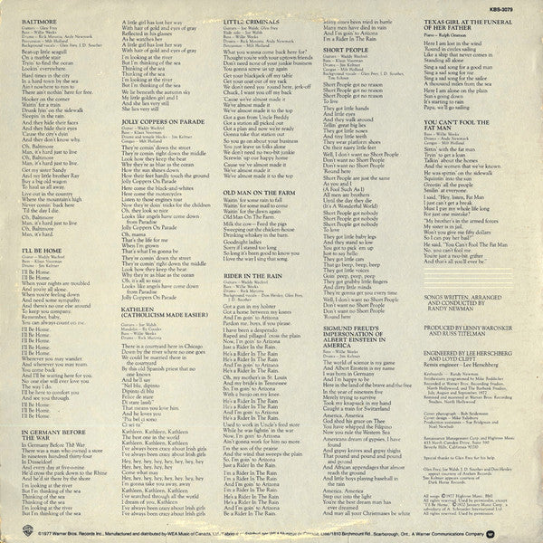 Randy Newman : Little Criminals (LP, Album)