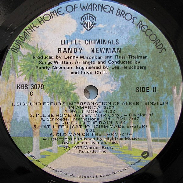 Randy Newman : Little Criminals (LP, Album)
