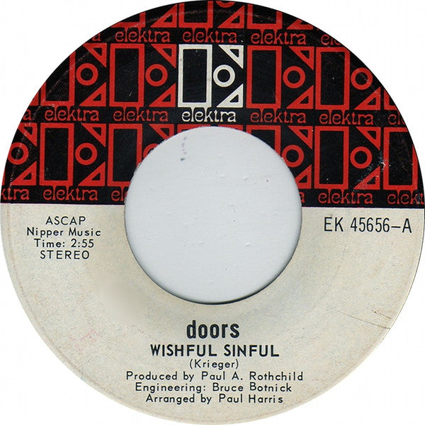The Doors : Wishful Sinful / Who Scared You (7", Single)