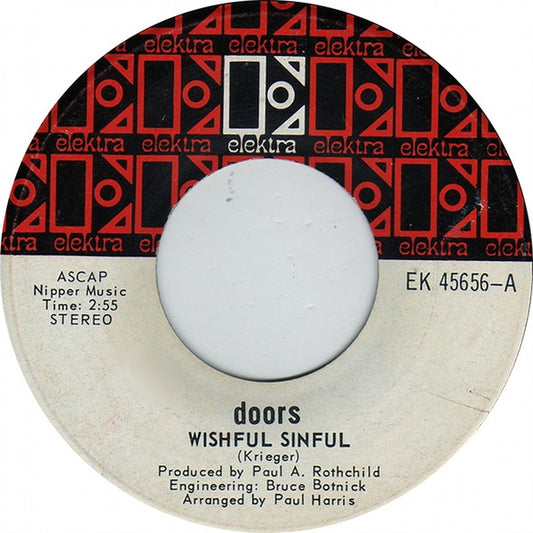The Doors : Wishful Sinful / Who Scared You (7", Single)