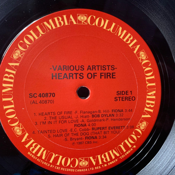 Various : Hearts Of Fire (LP, Album)