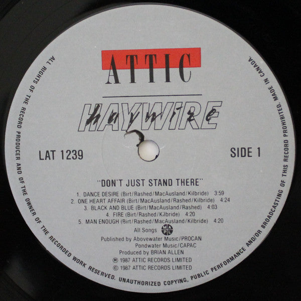 Haywire (2) : Don't Just Stand There (LP, Album)
