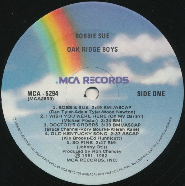 The Oak Ridge Boys : Bobbie Sue (LP, Album)