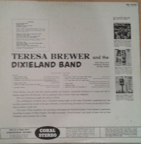 Teresa Brewer And The Dixieland Band : Teresa Brewer And The Dixieland Band (LP, Album)
