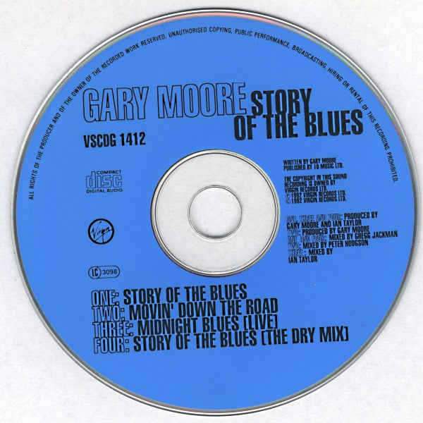 Gary Moore : Story Of The Blues (CD, Single, Dig)