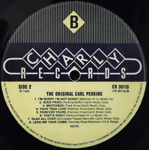 Carl Perkins : The Original Carl Perkins (LP, Comp, Mono)