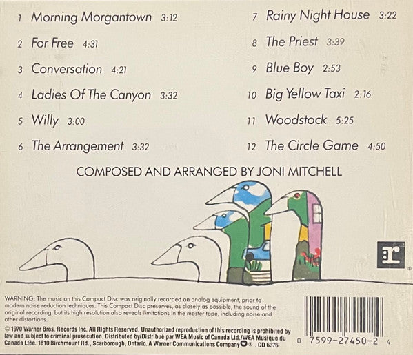 Joni Mitchell : Ladies Of The Canyon (CD, Album, RE)