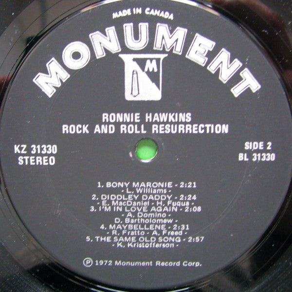 Ronnie Hawkins : Rock And Roll Resurrection (LP, Album, Gat)