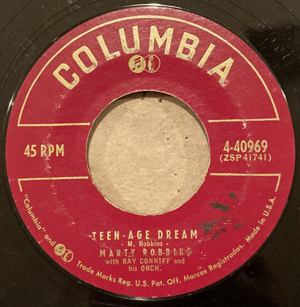 Marty Robbins With Ray Conniff & His Orchestra : Please Don't Blame Me (7")