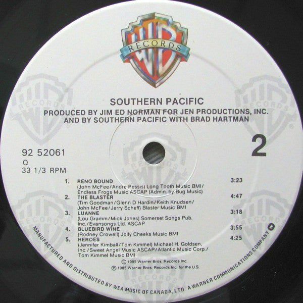 Southern Pacific : Southern Pacific (LP, Album)
