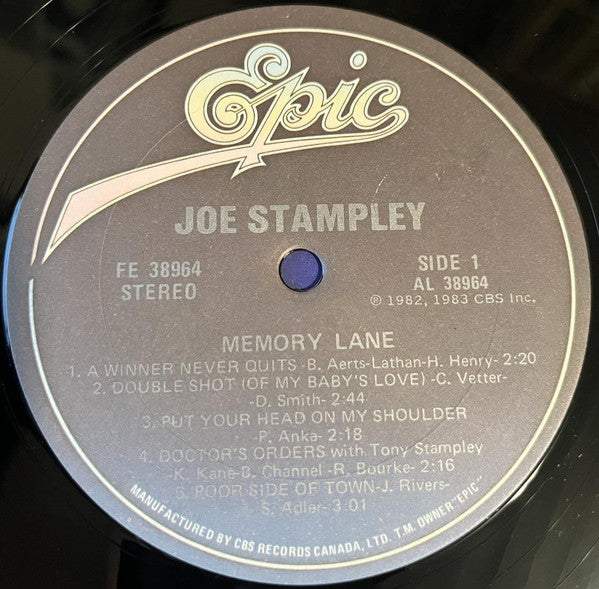 Joe Stampley : Memory Lane (LP, Album)