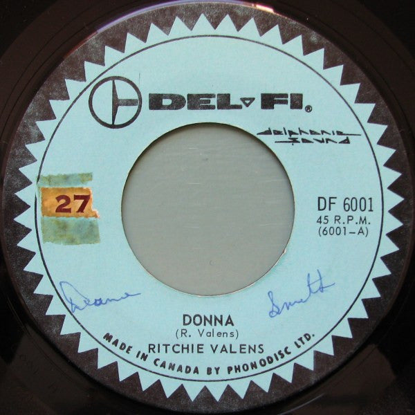 Ritchie Valens : Donna (7", Single)