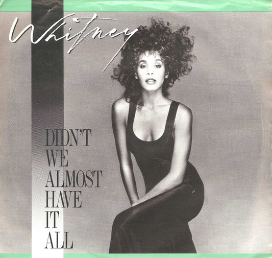 Whitney Houston : Didn't We Almost Have It All (7", Single)