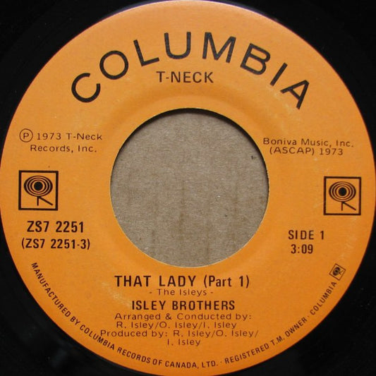 The Isley Brothers : That Lady (7", Single)